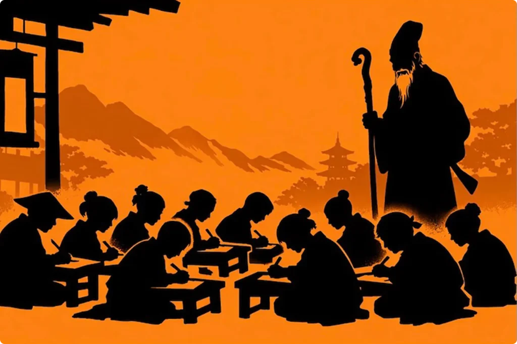 教師が生徒に授業をしているイメージ