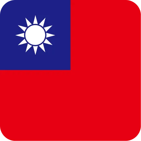 台湾の国旗をイメージしたロゴ