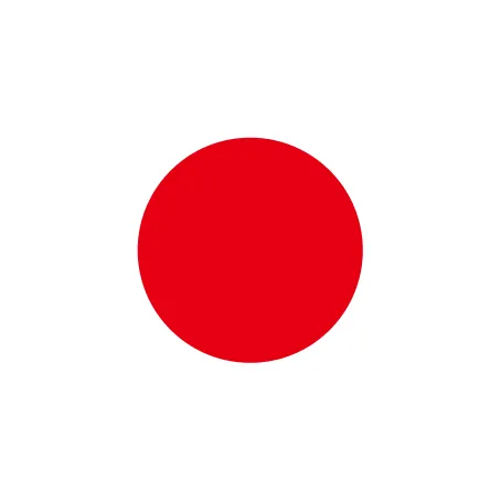 日本の国旗をイメージしたロゴ